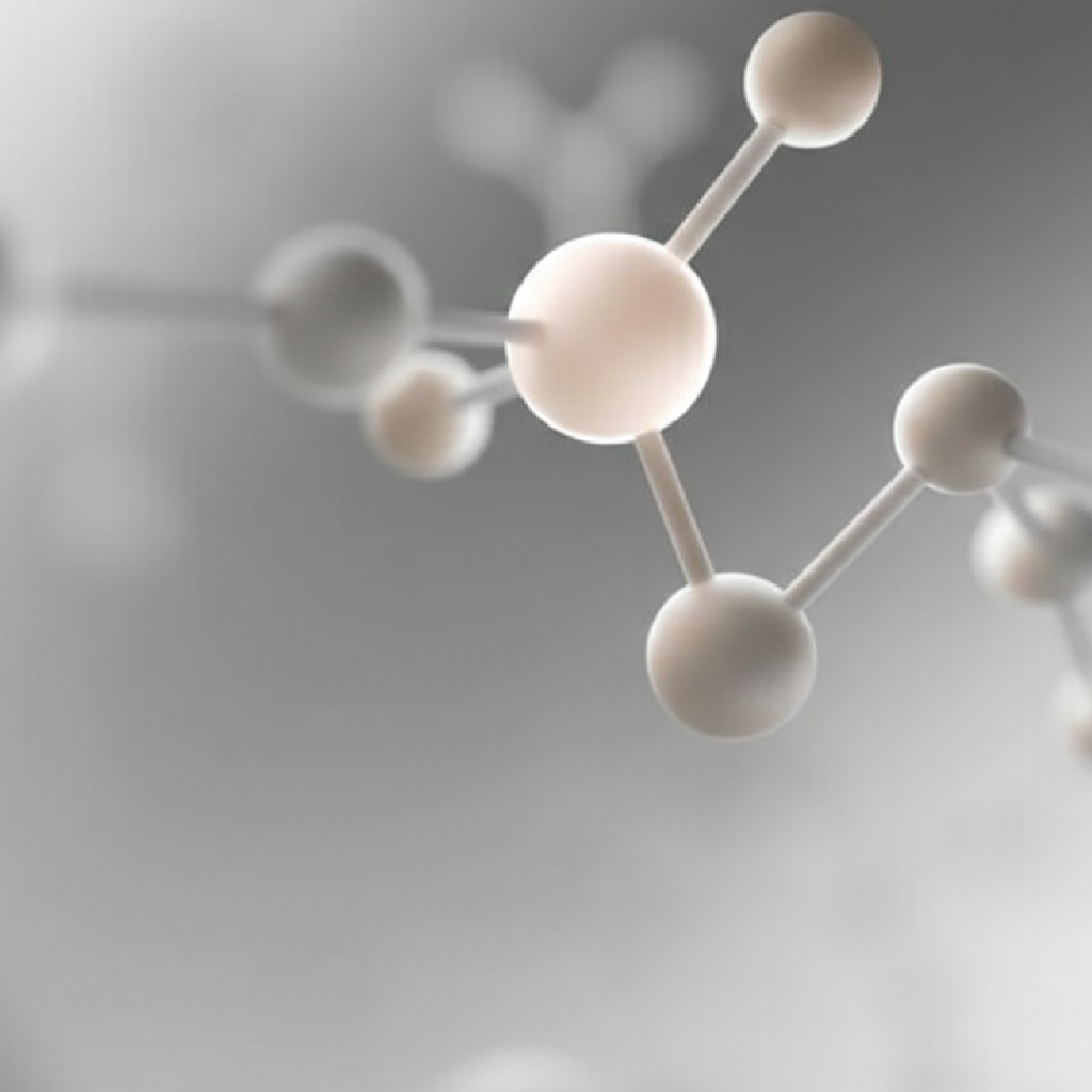 Abstract molecular graphic representing chelation protocols within a wellness and anti-aging plan.